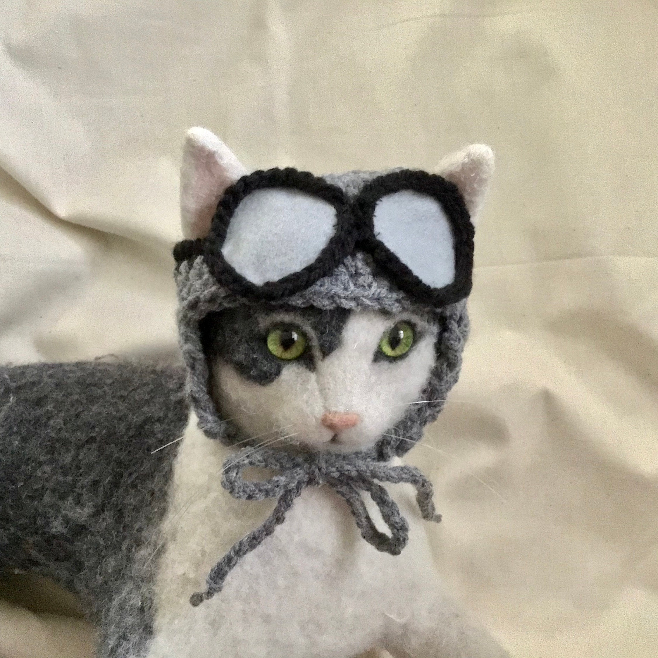 Aviator hat aviator cap cat hat cat costumes pet costumes Etsy