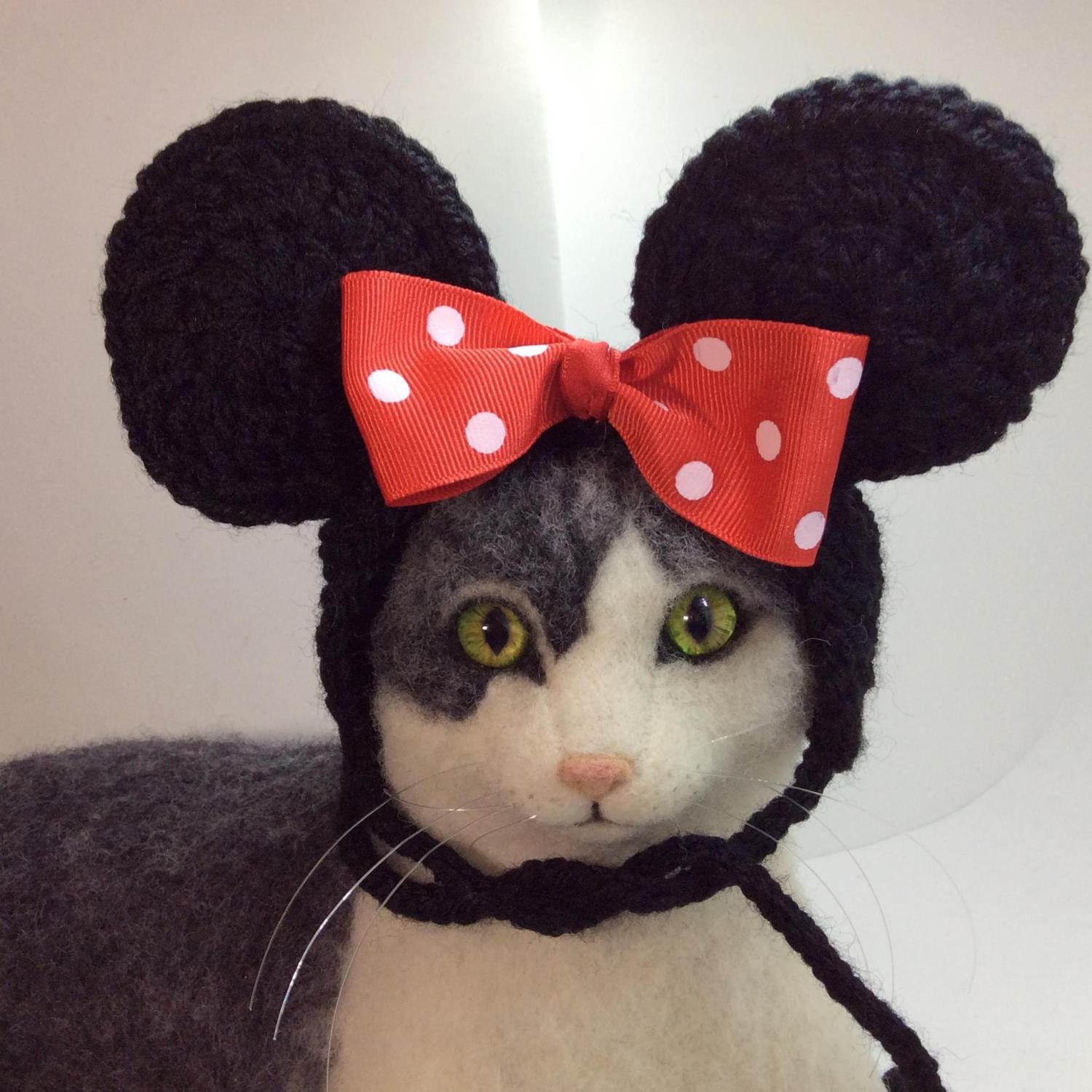 Minnie Mouse Minnie Mouse cat hat cat costume cat Etsy