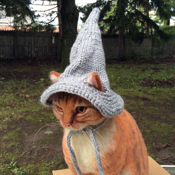Gandalf, magicien, chapeaux pour chats, Seigneur des Anneaux, Istar, chapeaux d'Halloween, costume d'animal familier, chapeaux de chat, accessoire de photo d'animal, petit chapeau de chien