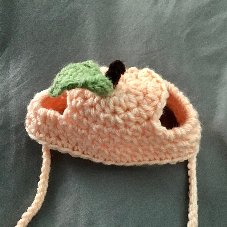 Peach hat peaches fruit hats for cats Halloween cat Etsy