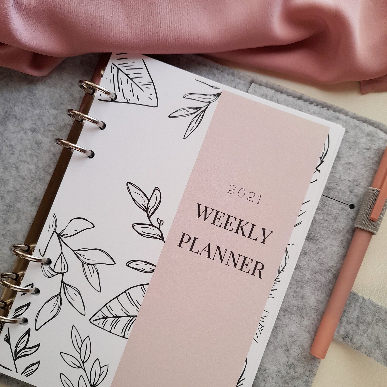 2021 Weekly Planner Covers Front & Back A5 Printed Etsy