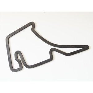 Formula 1 racing circuit Hockenheim made of wood on the wall