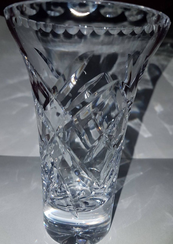 Doulton Vintage Crystal Vase Etsy