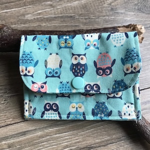 Bolsa cartão coruja, bolsa pequena, porta cartão, bolsa coruja, carteira coruja, estampa coruja, presente coruja, porta voucher, bolsa infantil, dia das mães