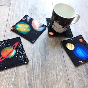 Planets coasters, space coasters, planets print, planets gift, space print, space gift, teacher gift, housewarming gift, new home gift