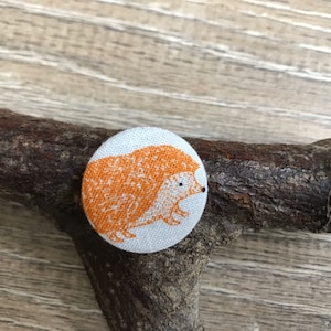 Hedgehog badge, hedgehog pin, hedgehog gift, hedgehog print, advent calendar filler, stocking filler, cracker gift, Class gifts, party bag