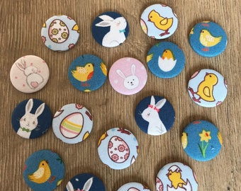 Set von Osterbuttons, Ostermagneten, Osterabzeichen, Osterpin, Einschulungsgeschenk, Ostereiersuche, Ostergeschenk