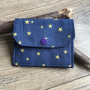 Bolsa Star Card, bolsa pequena, porta-cartões, bolsa estrela, carteira estrela, estampa estrela, presente estrela, porta-voucher, bolsa infantil, Dia das Mães