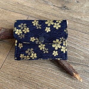 Porta-cartões japonês, bolsa pequena, porta-cartões, bolsa com estampa japonesa, carteira com estampa japonesa, presente com estampa japonesa, porta-cartões, vale-presente