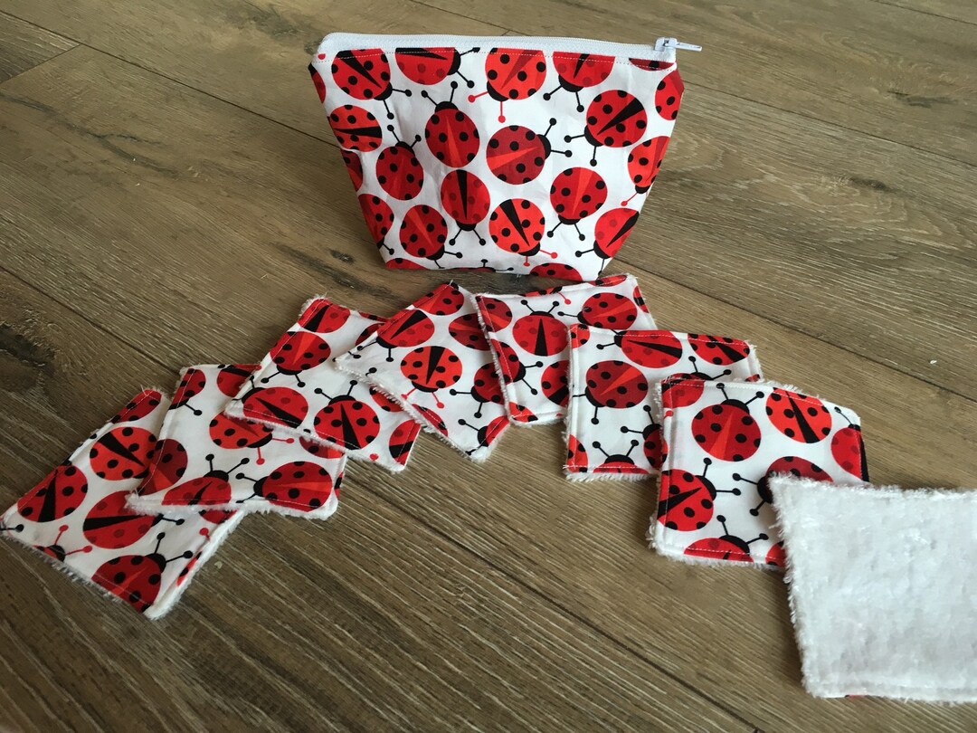 Ladybird Bag, Ladybug Bag, Ladybird Gift, Ladybug Print, Reusable Wipe ...