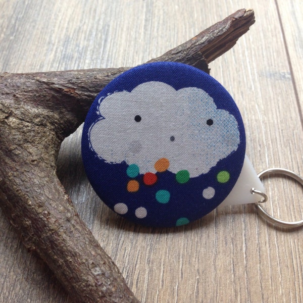 Cloud babywearing mirror, cloud keyring, cloud keychain, cloud gift, compact mirror, handbag mirror, babywearing accessories, mirror keyring