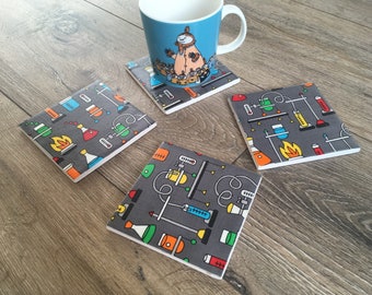 Chemistry coasters, chemistry print, chemistry gift, science homeware, geek decor, new home gift, housewarming gift, teacher gift, geek gift