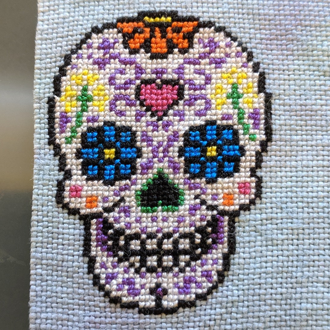 Sugar Skull Cross Stitch Pattern PDF Digital Download - Etsy