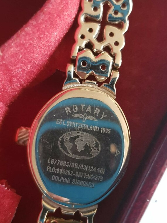 Vintage Rotary Boxed Dolphin Standard Ladies Quartz W… Gem