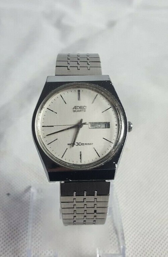 『1年保証』 1980年代 ADEC QUARTZ - 腕時計(アナログ)