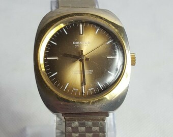 Vintage Diantus De Luxe Mechanical Watch Working