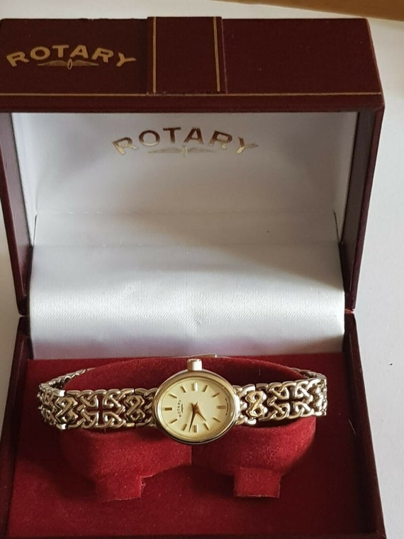 Vintage Rotary Boxed Dolphin Standard Ladies Quartz W… Gem