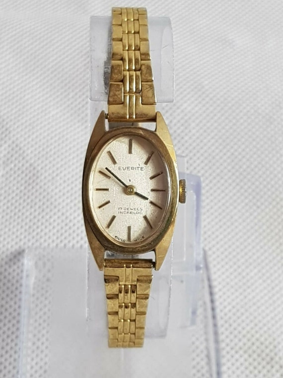 everite ladies gold watch