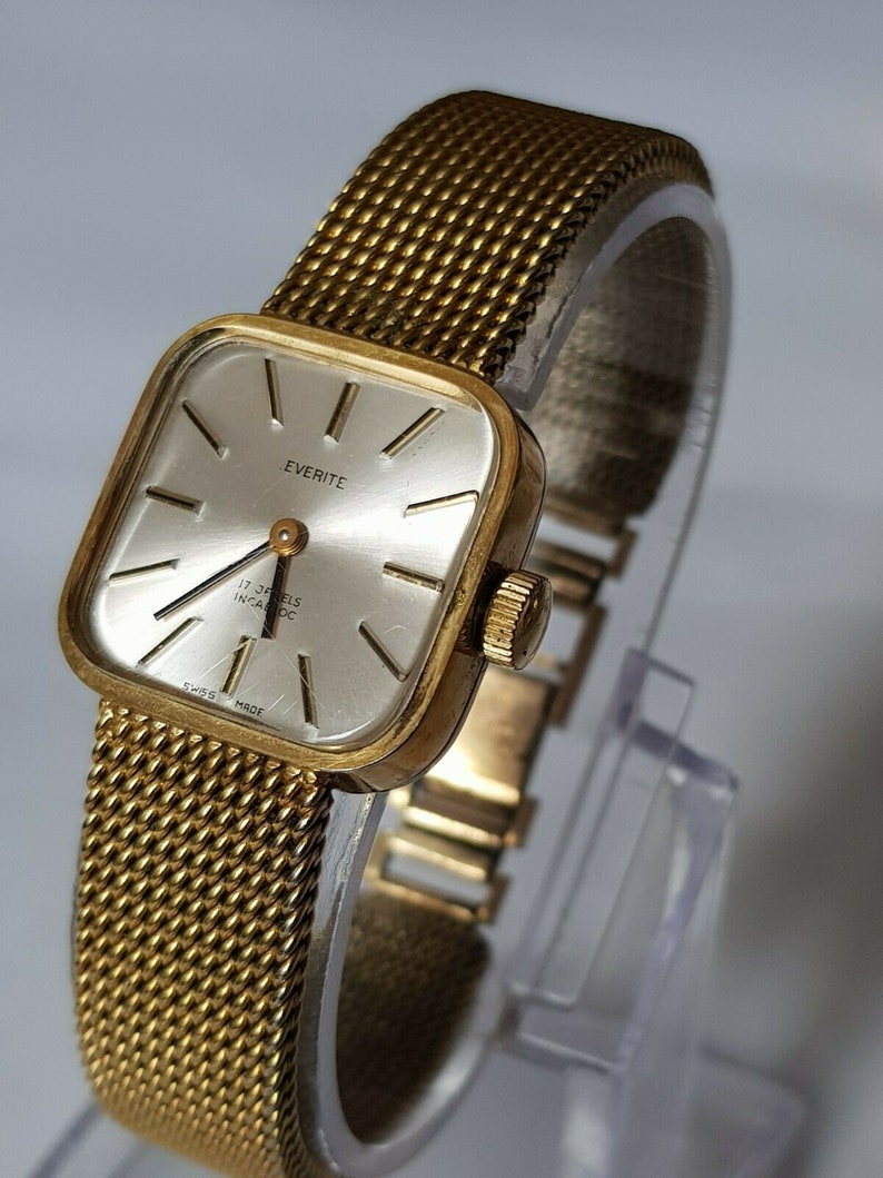 Vintage Everite 17 Jewels Incabloc Ladies Mechanical Watch | Etsy