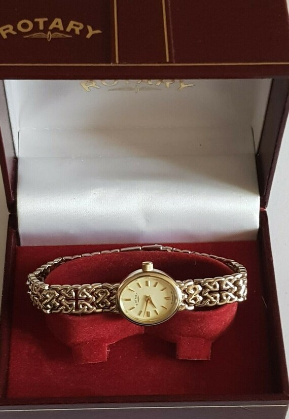 Vintage Rotary Boxed Dolphin Standard Ladies Quartz W… Gem