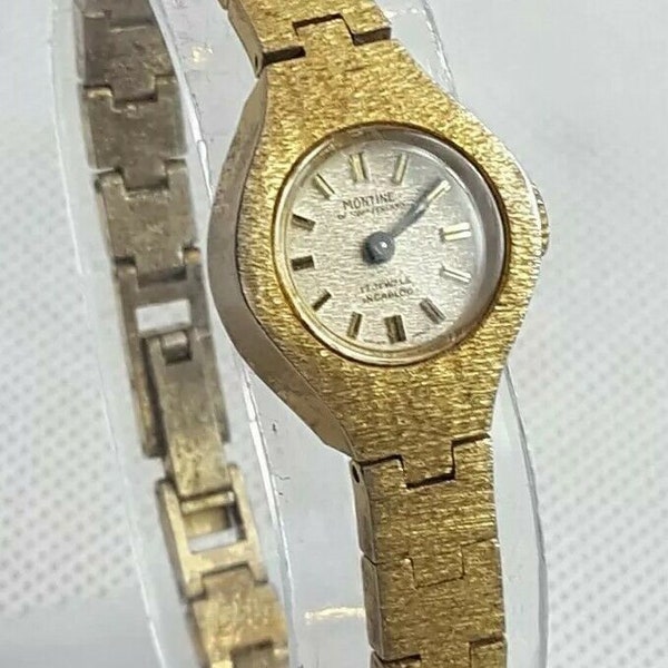 Vintage Montine 17 Jewels Incabloc Swiss Made Ladies Mechanical Watch