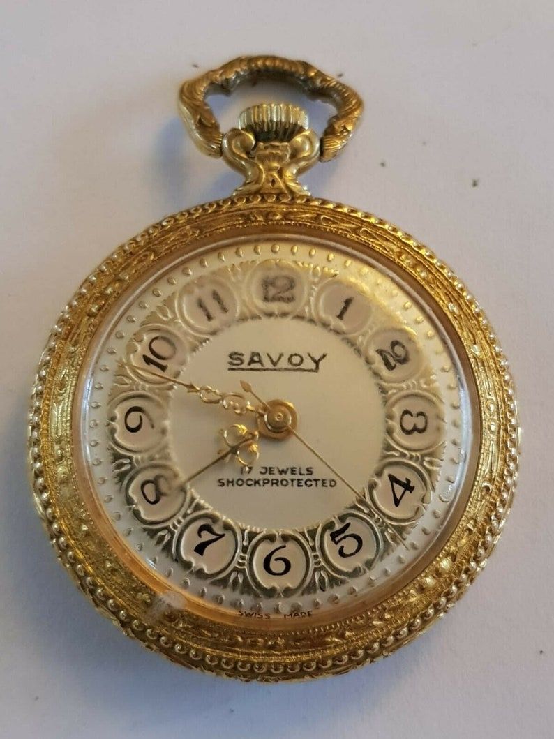 Vintage Savoy 17 Jewels Mechanical Pendant/pocket Watch Etsy Denmark
