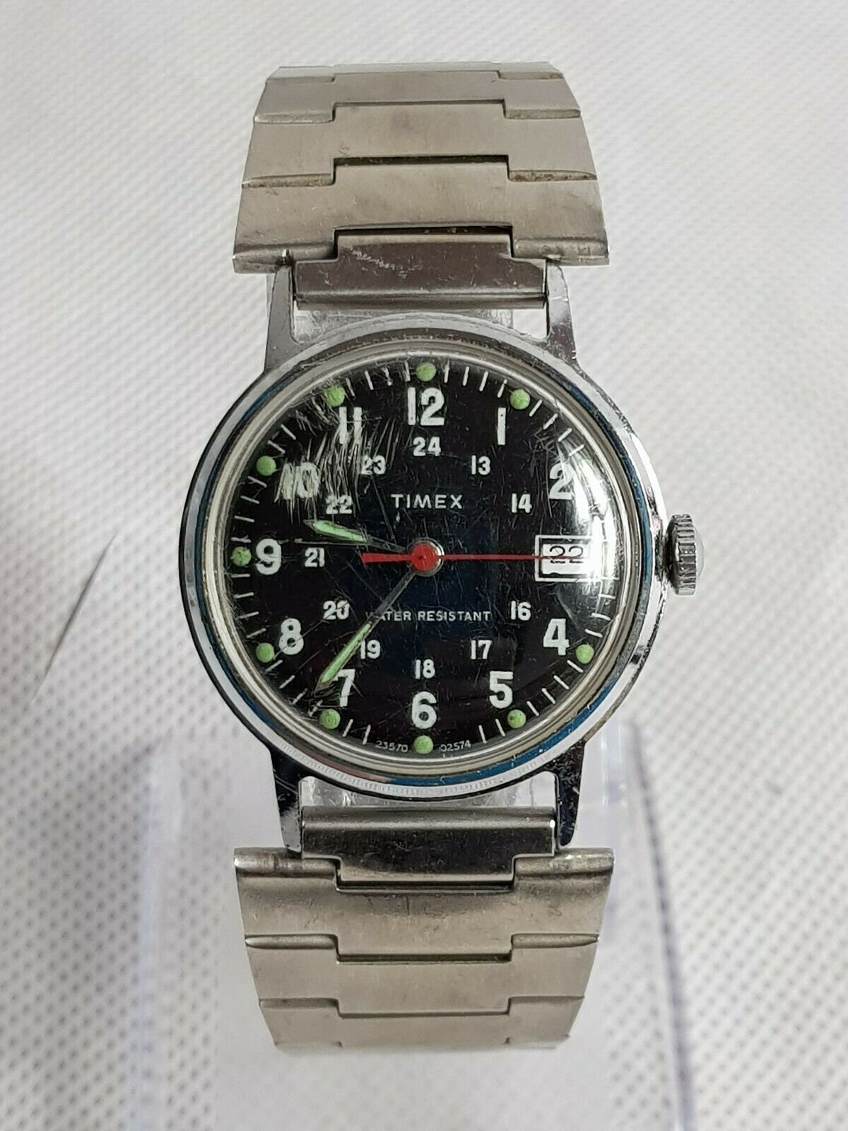 Vintage Timex Military Style Mechanical Watch - Etsy