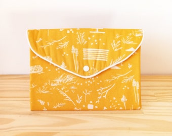 Protects health booklet pouch - mustard yellow