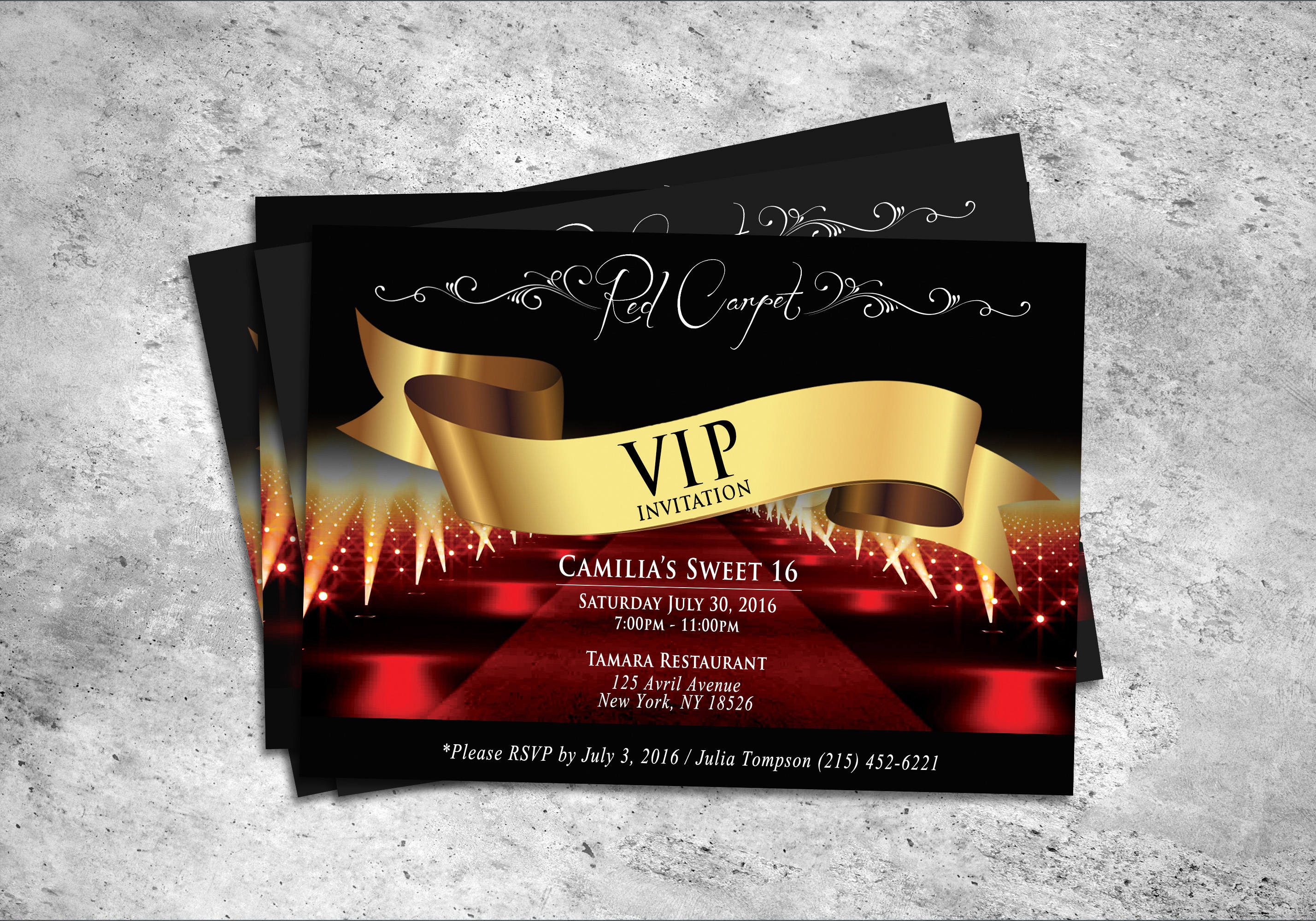 Carte Invitation Vip Etsy France