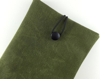 Vert Tablet Case, étui Ipad toile vert Ipad manche, vert housse Ipad, toile cirée, housse Ipad, toile douille d’Ipad, tablette, cas, tablette manche