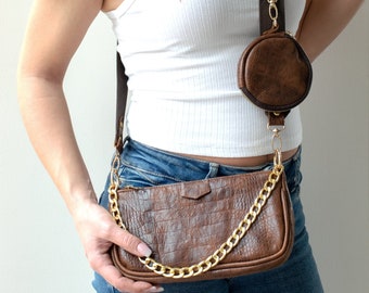 Brown Leather Bag,Brown Crossbody,Small Crossbody,Leather Bag,Brown Leather Purse,Small leather Bag,Leather Shoulder bag,Leather Handbag