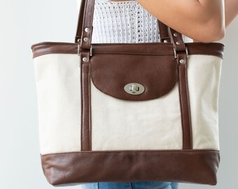 Brown Leather Bag,Brown Leather Tote,Beige Tote Bag,Brown Tote,Leather Shoulder Bag,BeigeCanvas Tote,Brown Shoulder Bag,Beige Shoulder Bag