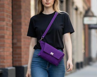 Paarse heuptas, paarse heuptas, paarse heuptas, paarse suède tas, paarse crossbody, paarse heuptas, suède heuptas, suède heuptas, heuptas