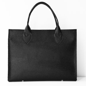 Black Leather Tote,Leather Tote,Leather Shoulder Bag,Black Leather Purse,Leather Tote,Black Leather Bag,Leather Handbag,Structured Tote Bag