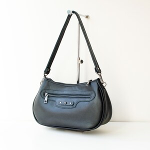 Black Shoulder Bag,Leather Shoulder Bag,Small Leather Bag,Leather Purse,Shoulder Bag,Genuine Leather Bag,Black Bag,Everyday Bag,Black Purse