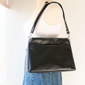 Black Shoulder Bag,Leather Bag,Leather Shoulder Bag,Black Leather Bag,Leather Crossbody,Leather Purse,Black Crossbody,Black Purse