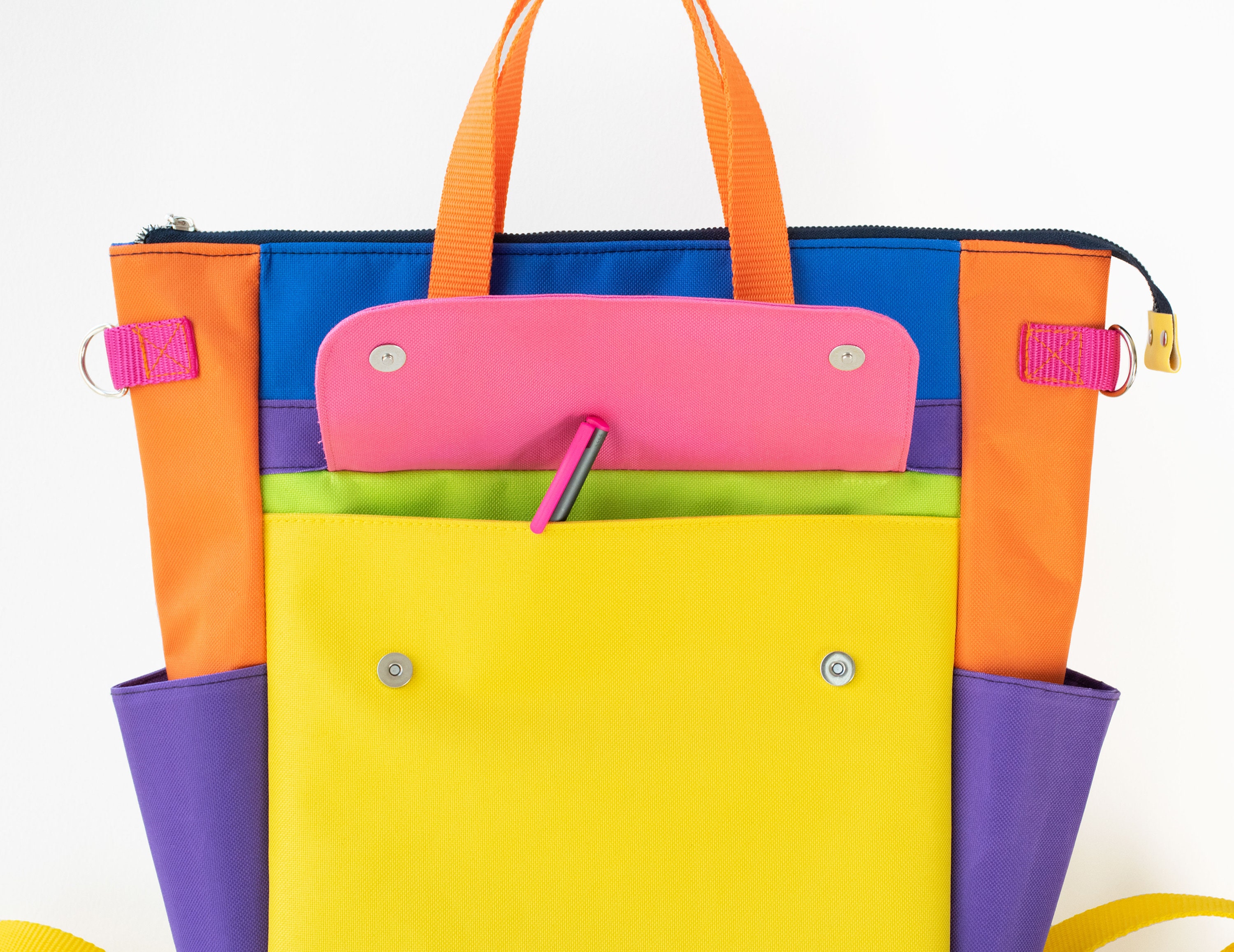 【ILLIGO】IG Color Block Beach Shoulder Bag IG COLOR BLOCK BEACH SHOULDER BAG IVORY - illigo | 60