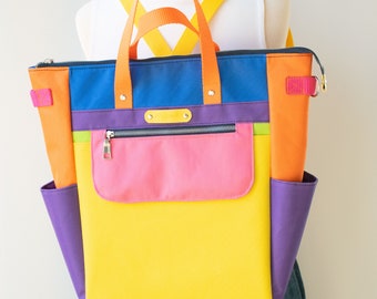 【ILLIGO】IG Color Block Beach Shoulder Bag IG COLOR BLOCK BEACH SHOULDER BAG IVORY - illigo | 60