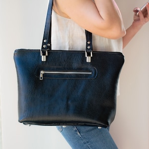 Croco Leather Tote,Black Leather Tote,Leather Shoulder Bag,Croco Leather Bag,Leather Tote,Black Leather Bag,Croco Shoulder Bag