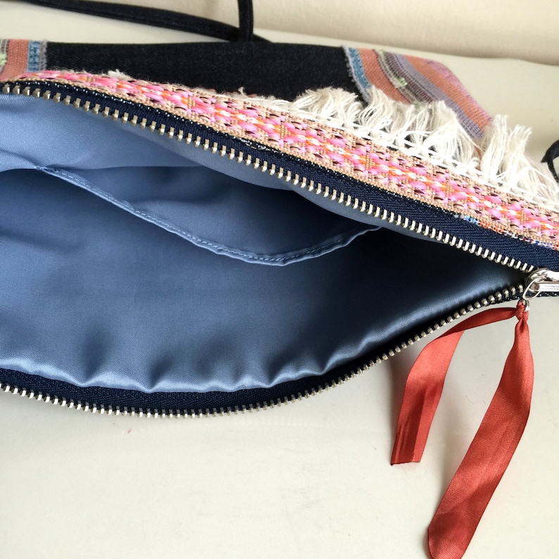 Embroidered Crossbody Bag,Jean Crossbody Bag,Boho Messenger Bag,Blue Crossbody,Embellished crossbody bag,Embroidered bag,Embroidered Clutch