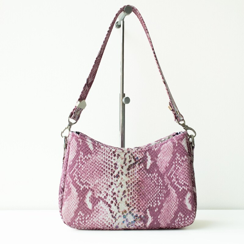 Snakeskin Print Tote Bag