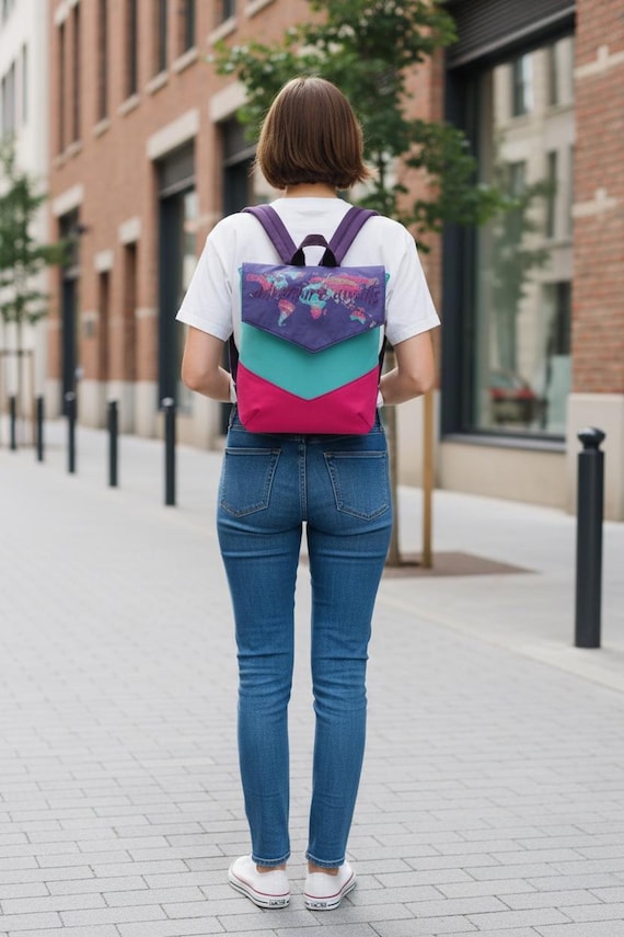 Women Embroidered Multicolor Backpack embroidered multicolor fabric woman main image 2