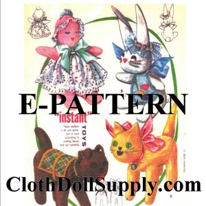 E-Pattern – Instant Sock Doll Toys Sewing Pattern #EP 2085