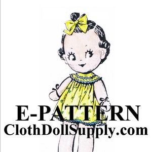 E-Pattern – Vintage Sock Doll Sewing Pattern #EP 2817