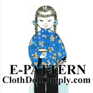 E-Pattern – Miss China Cloth Doll Sewing Pattern #EP 910