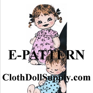 E-Pattern – Sister Brother Sock Dolls Sewing Pattern #EP 736
