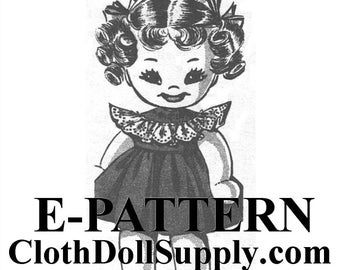 E-Pattern - Patron de couture Sweet Girl Sock Doll #EP 7052