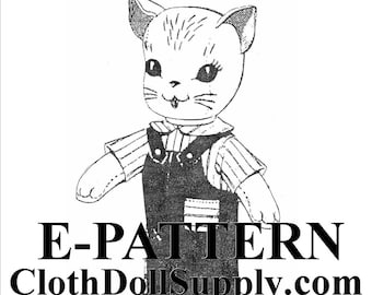 E-Pattern – Kitten Doll Sewing Pattern #EP 743