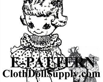 E-Pattern – Little Dolly & Wardrobe Sewing Pattern #EP 7422