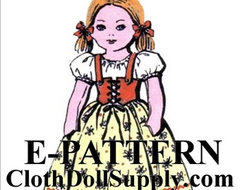 E-Pattern – A Lovely Cloth Doll Sewing Pattern #EP 2330